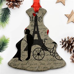 Love Letter - Paris Christmas Tree Ornament (two Sides) by Valentinaart