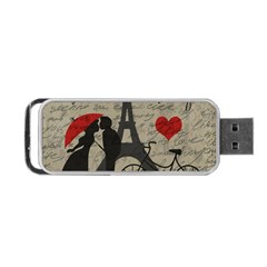 Love Letter - Paris Portable Usb Flash (two Sides) by Valentinaart