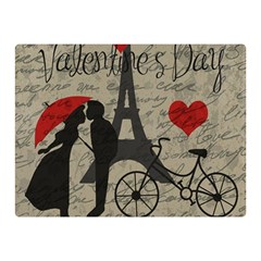 Love Letter - Paris Double Sided Flano Blanket (mini)  by Valentinaart