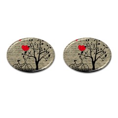 Love Letter Cufflinks (oval) by Valentinaart