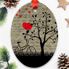 Love Letter Oval Ornament (two Sides) by Valentinaart