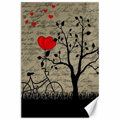 Love Letter Canvas 24  X 36  by Valentinaart