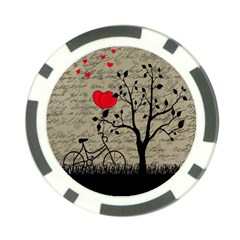 Love Letter Poker Chip Card Guard by Valentinaart