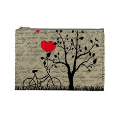 Love Letter Cosmetic Bag (large)  by Valentinaart