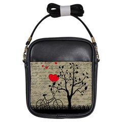 Love Letter Girls Sling Bags by Valentinaart