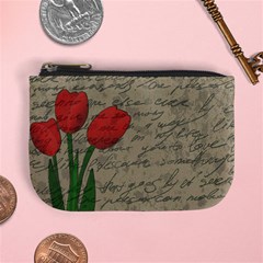 Vintage Tulips Mini Coin Purses by Valentinaart