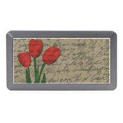 Vintage Tulips Memory Card Reader (mini) by Valentinaart