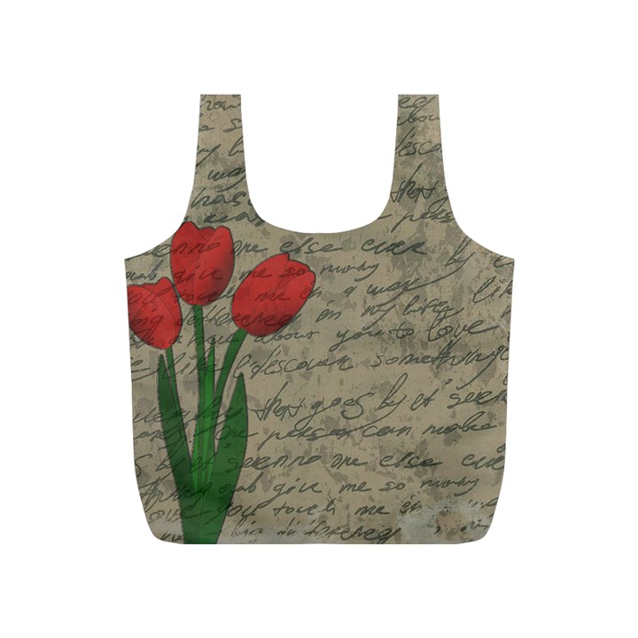 Vintage tulips Full Print Recycle Bags (S) 