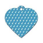 Air Pattern Dog Tag Heart (Two Sides) Front