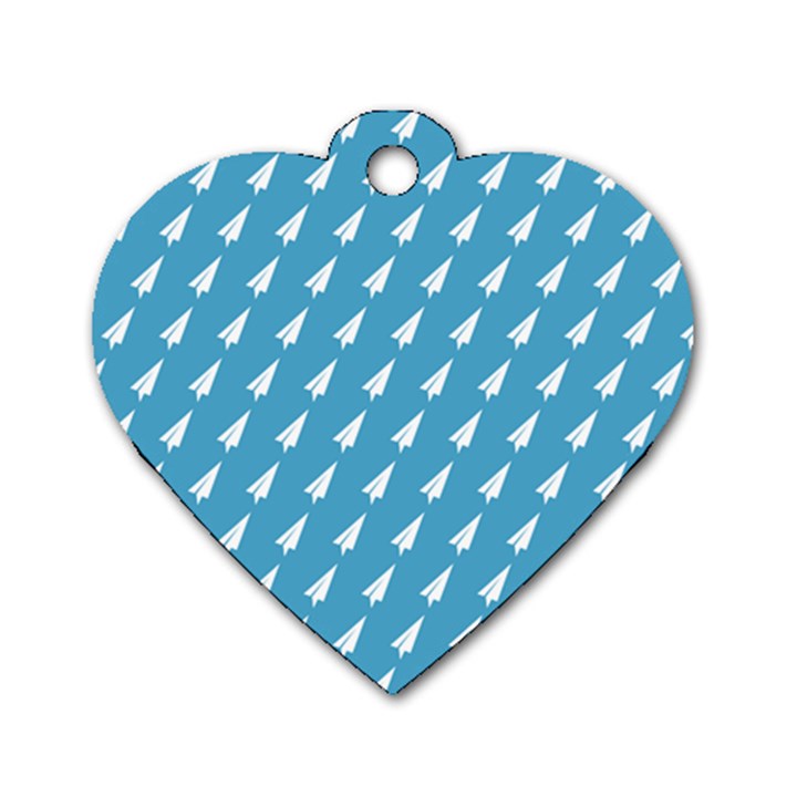 Air Pattern Dog Tag Heart (Two Sides)