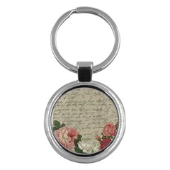 Vintage Roses Key Chains (round)  by Valentinaart