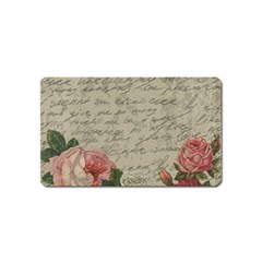 Vintage Roses Magnet (name Card) by Valentinaart