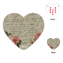 Vintage Roses Playing Cards (heart)  by Valentinaart