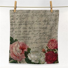 Vintage Roses Face Towel by Valentinaart