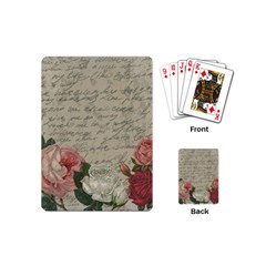 Vintage Roses Playing Cards (mini)  by Valentinaart