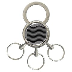 Two Layers Consisting Of Curves With Identical Inclination Patterns 3-ring Key Chains