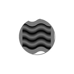 Two Layers Consisting Of Curves With Identical Inclination Patterns Golf Ball Marker (4 Pack)