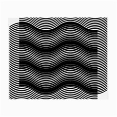 Two Layers Consisting Of Curves With Identical Inclination Patterns Small Glasses Cloth (2-side) by Simbadda