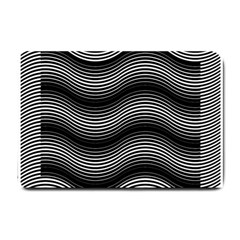 Two Layers Consisting Of Curves With Identical Inclination Patterns Small Doormat  by Simbadda