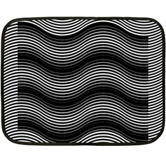 Two Layers Consisting Of Curves With Identical Inclination Patterns Fleece Blanket (mini) by Simbadda