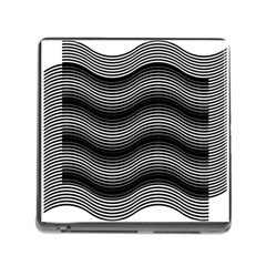 Two Layers Consisting Of Curves With Identical Inclination Patterns Memory Card Reader (square) by Simbadda