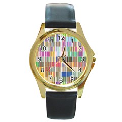 Overlays Graphicxtras Patterns Round Gold Metal Watch