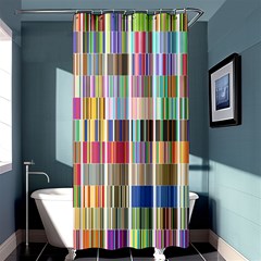 Overlays Graphicxtras Patterns Shower Curtain 36  X 72  (stall) 