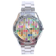 Overlays Graphicxtras Patterns Stainless Steel Analogue Watch