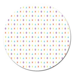 Sign Pattern Magnet 5  (round) by Simbadda