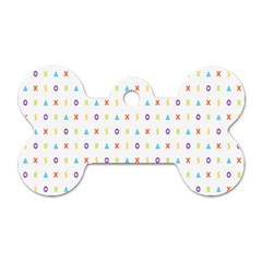 Sign Pattern Dog Tag Bone (two Sides)