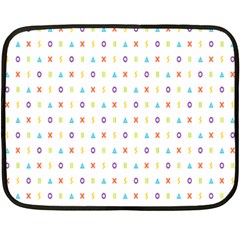 Sign Pattern Fleece Blanket (mini)