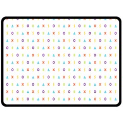 Sign Pattern Fleece Blanket (large) 