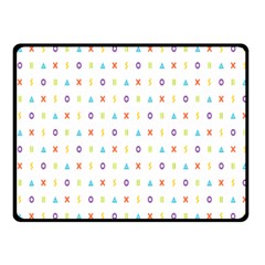 Sign Pattern Fleece Blanket (small)