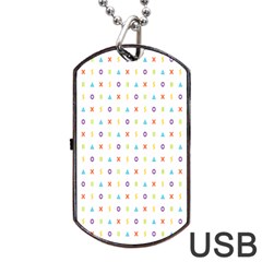 Sign Pattern Dog Tag Usb Flash (one Side) by Simbadda