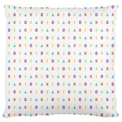 Sign Pattern Large Cushion Case (two Sides)