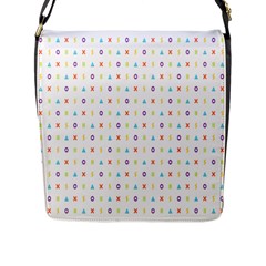 Sign Pattern Flap Messenger Bag (l)  by Simbadda