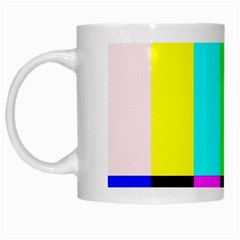 Color Bars & Tones White Mugs