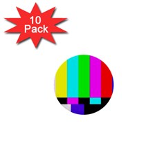 Color Bars & Tones 1  Mini Buttons (10 Pack) 