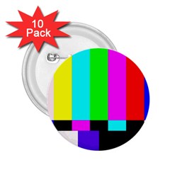 Color Bars & Tones 2 25  Buttons (10 Pack) 