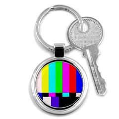 Color Bars & Tones Key Chains (round) 