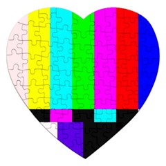 Color Bars & Tones Jigsaw Puzzle (heart)