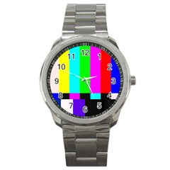 Color Bars & Tones Sport Metal Watch