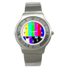 Color Bars & Tones Stainless Steel Watch