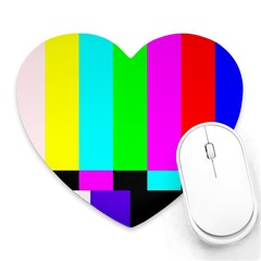 Color Bars & Tones Heart Mousepads