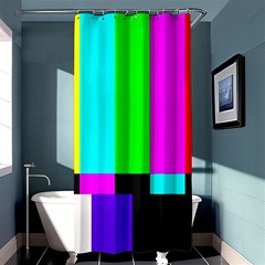 Color Bars & Tones Shower Curtain 36  X 72  (stall) 