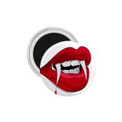 Mouth Jaw Teeth Vampire Blood 1 75  Magnets by Simbadda