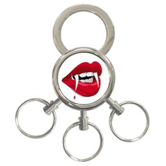 Mouth Jaw Teeth Vampire Blood 3-ring Key Chains