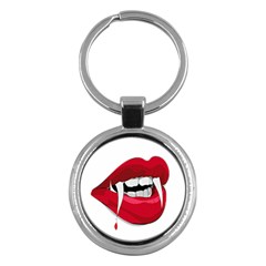 Mouth Jaw Teeth Vampire Blood Key Chains (round)  by Simbadda