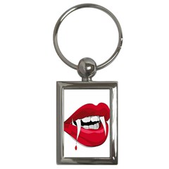 Mouth Jaw Teeth Vampire Blood Key Chains (rectangle)  by Simbadda