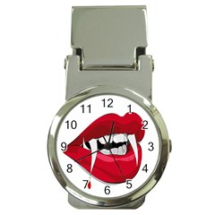 Mouth Jaw Teeth Vampire Blood Money Clip Watches by Simbadda